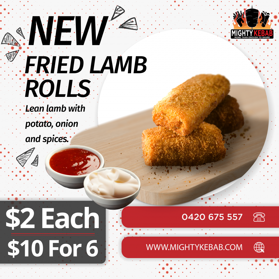 lamb rolls mighty kebab snacks